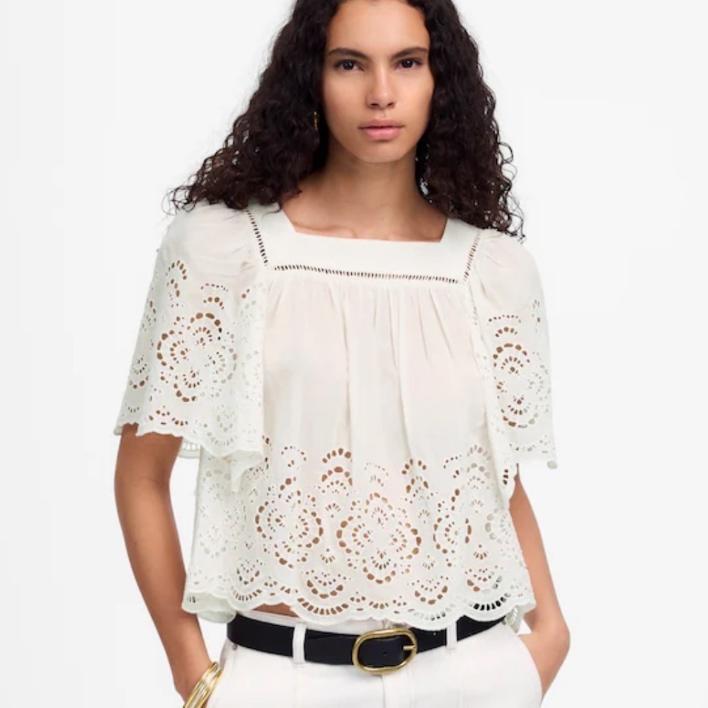 Madewell Flutter-Sleeve Top